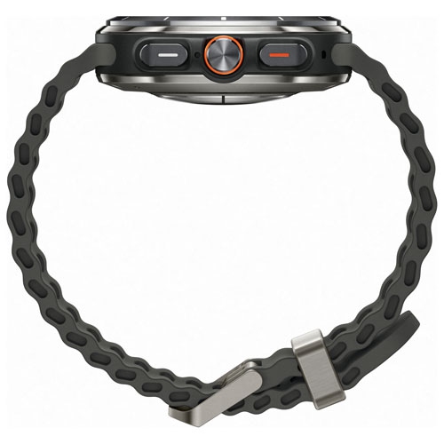 NOUVEAU – montre intelligente 47&nbsp;mm Galaxy Watch Ultra de Samsung avec moniteur de fréquence cardiaque – Argent titane/Gris foncé