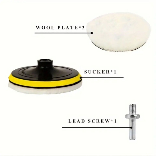 Car Polishing Buffing Pads Waxing Sponge Buffer Set Foam Polisher Kit for Drill