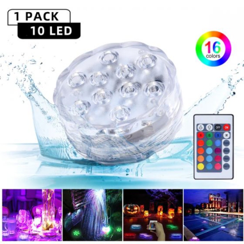 ISTAR  Multicolor Led Diving Lights With Remote Control – Waterproof, Energy-Efficient Decorative Lamps