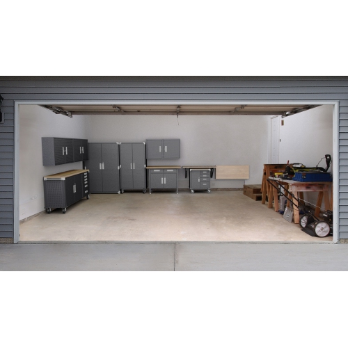 BLACKCOMB Folding Hardwood Top Workbench