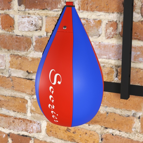 Soozier Adjustable Speed Bag Platform, Wall Mounted Punching Bag with 360-Degree Swivel for Home Fitness