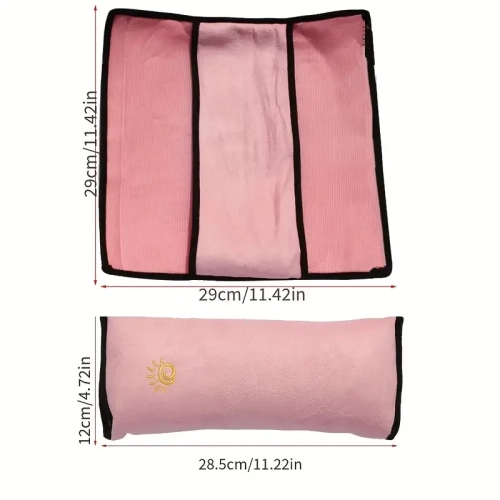 Car Seat Belt Cushion Pad for Kids - Comfortable Sleeping Travel Pillow and Neck Support, Right Side Placement, Universal Fit Safety Belt Cover for