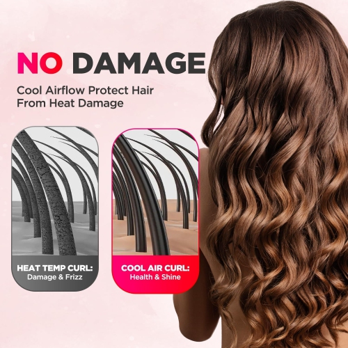 MiroPure Titanium Professional Flat Iron Hair Straightener and Curler 2 in 1 for Long Hair, Pink