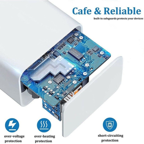 40W PD Fast Charger Adapter: For Rapid Charging of Smartphones and Tablets