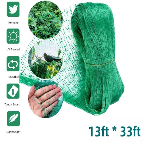 1 Pack Bird Netting - Ultra-Durable Mesh for Effective Garden Defense, Pond and Poultry Safeguard, High-Quality Knotted Net for Lawn, Fruit Trees, Ve