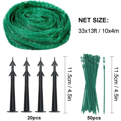 1 Pack Bird Netting - Ultra-Durable Mesh for Effective Garden Defense, Pond and Poultry Safeguard, High-Quality Knotted Net for Lawn, Fruit Trees,