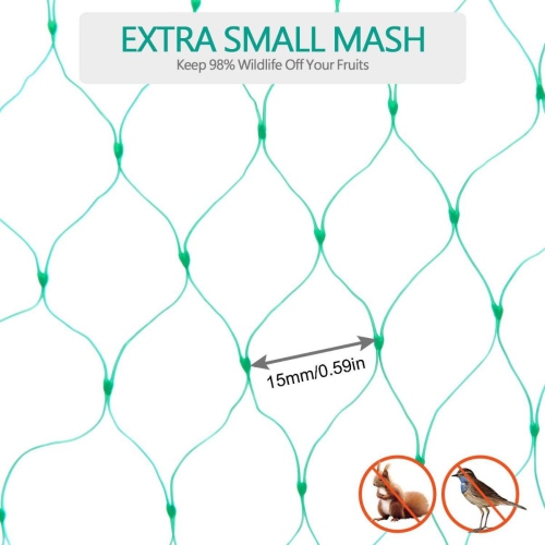 1 Pack Bird Netting - Ultra-Durable Mesh for Effective Garden Defense, Pond and Poultry Safeguard, High-Quality Knotted Net for Lawn, Fruit Trees,