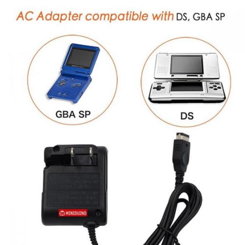 Compact Wall Charger for Game Boy Advance SP & Nintendo DS