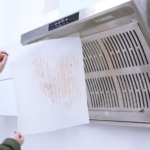Self-cleaning Kitchen Range Hood Filter Screen Oil Suction Paper Anti Oil Stain Cotton Film Household