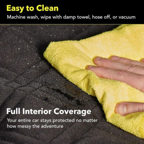 HOUSSE DE siège d'auto pour chien – matériau étanche, intérieur avec rembourrage en coton PP pour plus de confort