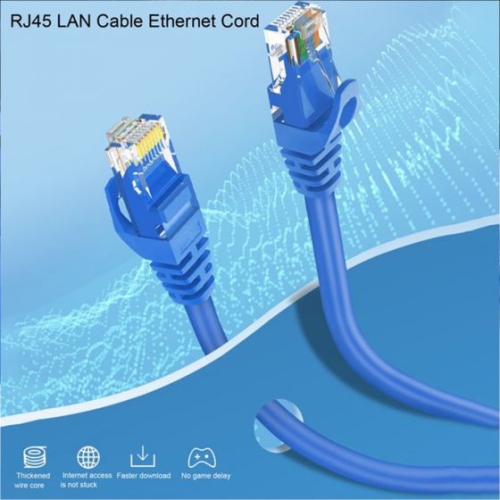 Câble Ethernet haute vitesse RJ45 CAT6E/Cat 6 pour Internet haute vitesse, connexion durable pour jouer, diffuser du contenu en continu et plus encore