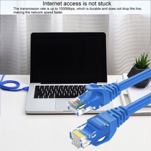Câble Ethernet haute vitesse RJ45 CAT6E/Cat 6 pour Internet haute vitesse, connexion durable pour jouer, diffuser du contenu en continu et plus encore