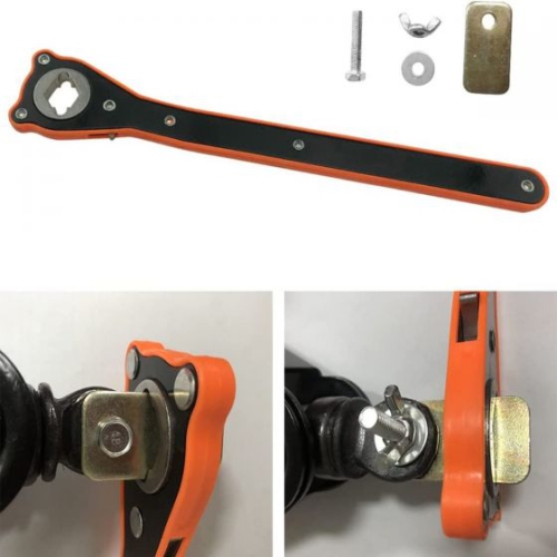 Versatile 2-in-1 Automotive Ratchet Wrench with Converter - Easy Car Jacking