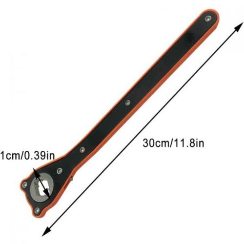 Versatile 2-in-1 Automotive Ratchet Wrench with Converter - Easy Car Jacking