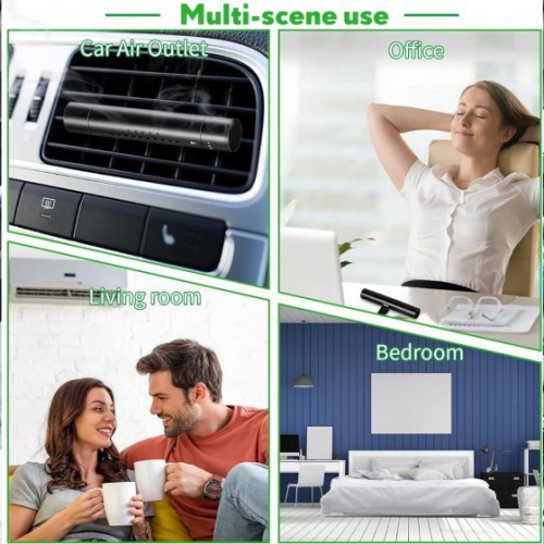 Air Freshener Sleek Aluminum Car Diffuser Vent Clip - Adjustable Aroma for a Fresh Drive