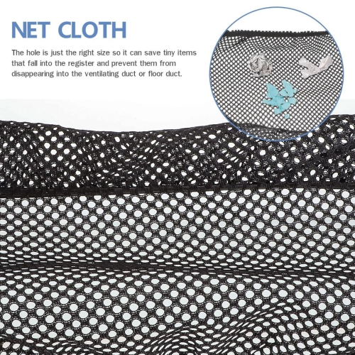 Floor Register Vent Cover Filter Net - Easy Installation & Deep Mesh Design Catches Toys Snacks Pet Hair and Pet Food