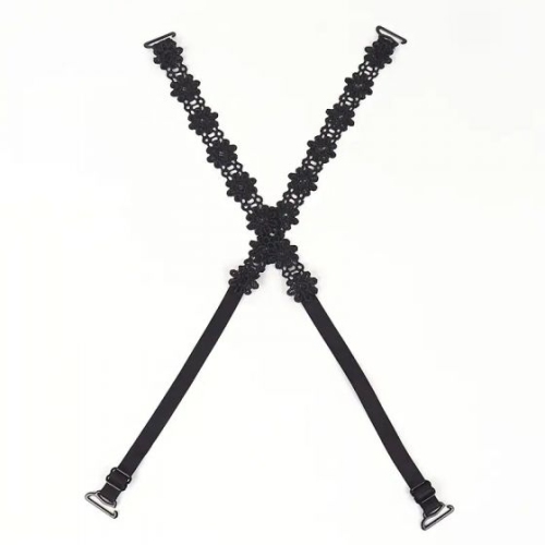 Élégantes bretelles ajustables en dentelle fleurie – dentelle élégante et conception invisible