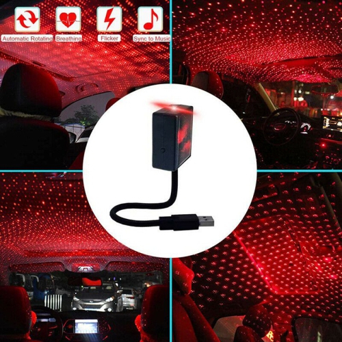 USB Car Interior Roof Atmosphere Starry Sky Lamp LED Projector Star Night Light