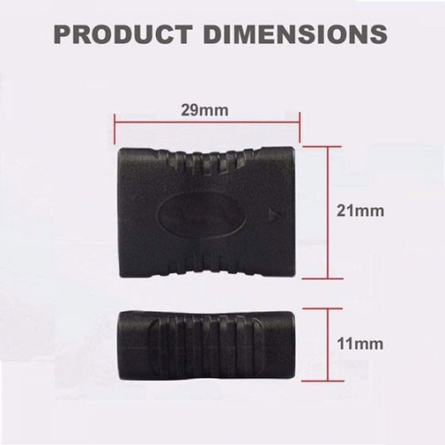 Female to Female Connector 1080p Coupler Adapter Joiner Extender for Computer, Media Player, Blu-ray Player, Ultra HD TV, Monitor, Projector with