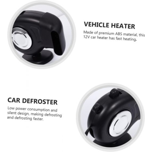 360° Adjustable Car Rear Seat Heater - Rapid Frost Removal & Efficient Ceramic Heating