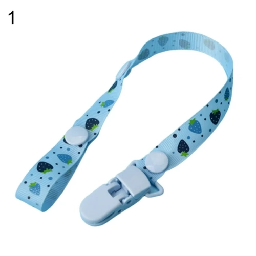 baby clip pacifier holder, Baby Elderly Adult Adjustable Assorted Colour Bib Clip Neck Strap Napkin Clip Lanyard -Sky Blue
