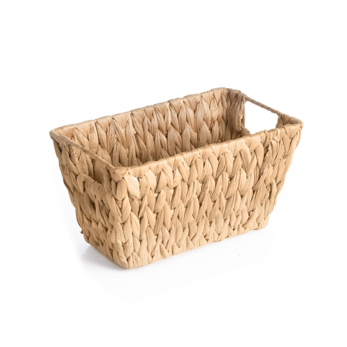 Jessar - Set of 2 Water Hyacinth Storage Baskets with Handles