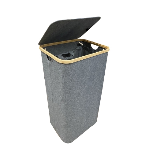 JESSAR  - Laundry Basket With Inner Bag And Lid In Grey