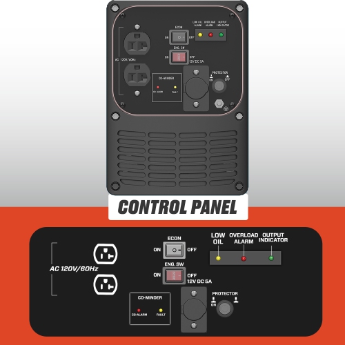 Générateur à onduleur portatif silencieux 1000 W de SENIX – Alimentation d'urgence pour les tempêtes, le transport, la sécurité du CO, le moteur