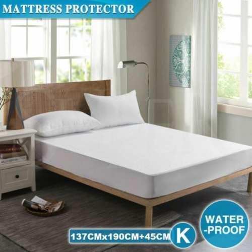 ISTAR  Mattress Protector King Size - Cool Touch Terrycloth- 100% Waterproof - Hypoallergenic - Fitted Sheet Style Mattress Cover