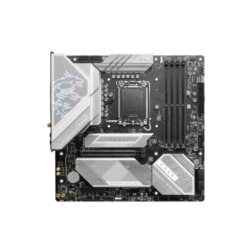 MSI MPG B760M EDGE TI WIFI LGA 1700 Intel B760 SATA 6Gb/s DDR5 Micro ATX Motherboard 14th/ 13th/ 12th Gen Processors PCI-E x16 slot 3x M.2 2.5Gbps