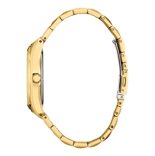 Citizen Mens Corso Eco-Drive Watch 40mm Gold-Tone Stainless Steel Case and Bracelet with Black Dial