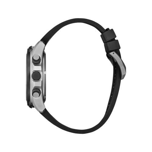 Citizen Mens Promaster Land Eco-Drive Watch 43.9mm Silver-Tone Stainless Steel Case Black Polyurethane Strap with Black Dial