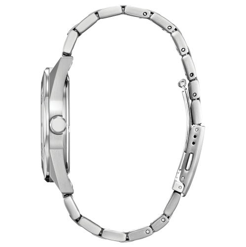 Montre pour hommes Weekender Eco-Drive 41 mm, boîtier et bracelet en inox argenté, cadran bleu