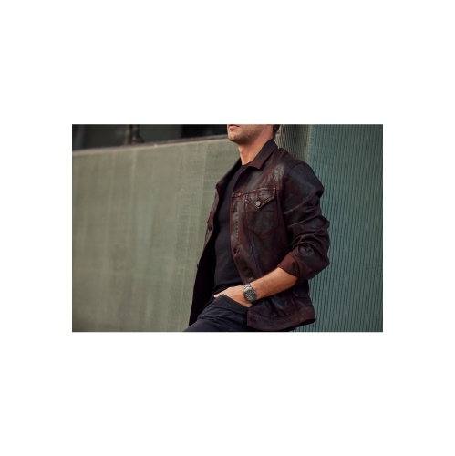 Montre pour hommes Weekender Eco-Drive de Citizen avec boîtier et bracelet en inox gris 41 mm et cadran gris