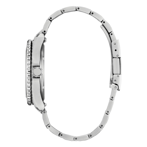 Montre pour hommes Brycen Eco-Drive 41 mm avec boîtier et bracelet en super titane argenté et cadran orange de Citizen