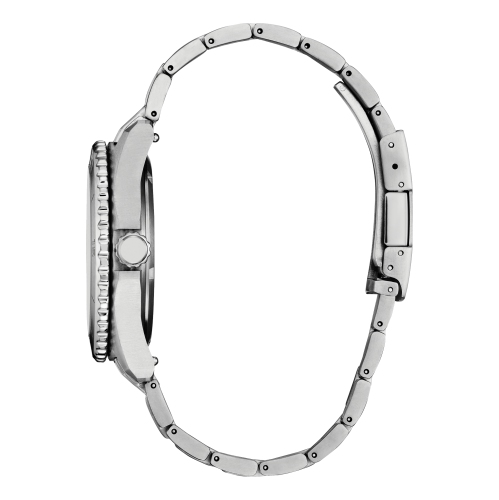 Montre pour hommes Brycen Eco-Drive 41&nbsp;mm avec boîtier et bracelet en super titane argenté et cadran noir de Citizen