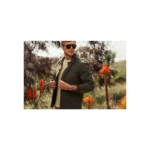 Montre pour hommes Brycen Eco-Drive 41&nbsp;mm avec boîtier et bracelet en super titane argenté et cadran noir de Citizen