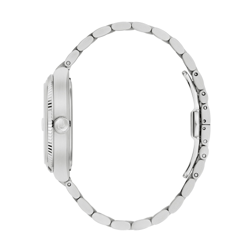 Bulova Mens Super Seville Precisionist Watch 37.5mm Silver-Tone Stainless Steel Case and Bracelet with Blue Dial