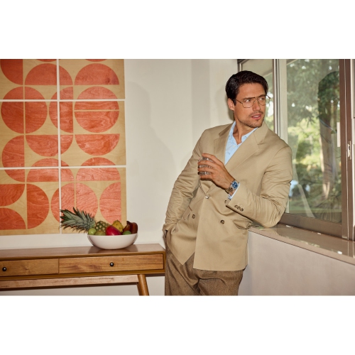 Bulova Mens Super Seville Precisionist Watch 37.5mm Silver-Tone Stainless Steel Case and Bracelet with Blue Dial