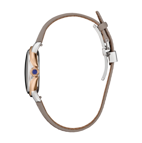 Citizen Ladies Ceci Eco-Drive Watch 32mm Pink Gold-Tone Stainless Steel Case Taupe Eco-Pet Strap with Taupe Dial