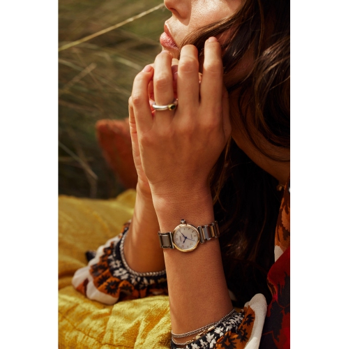 Citizen Ladies Citizen L Mae Eco-Drive Watch 26mm Two-Tone Rose Gold-Tone Stainless Steel Case and Bracelet with White Dial