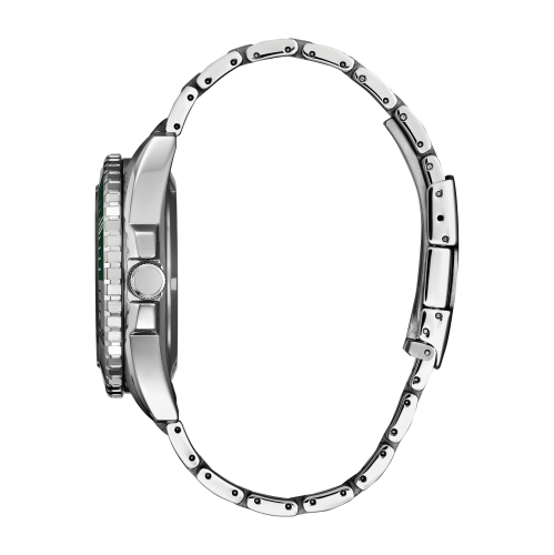 Citizen Mens Sport Automatic Automatic Watch 42mm Silver-Tone Stainless Steel Case and Bracelet with Black Dial