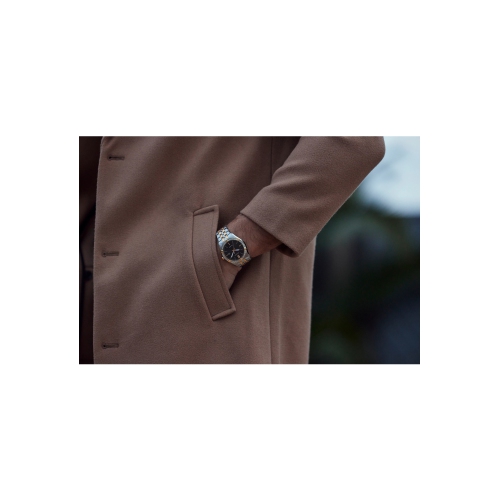 Citizen Mens Corso Diamond Eco-Drive Watch 40mm Two-Tone Stainless Steel Case and Bracelet with Black Dial