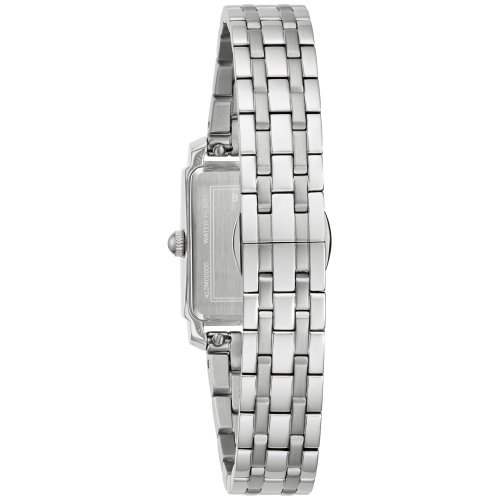 Montre à quartz pour femmes Sutton de Bulova 21&nbsp;mm avec boîtier et bracelet en acier inoxydable argenté et cadran gris
