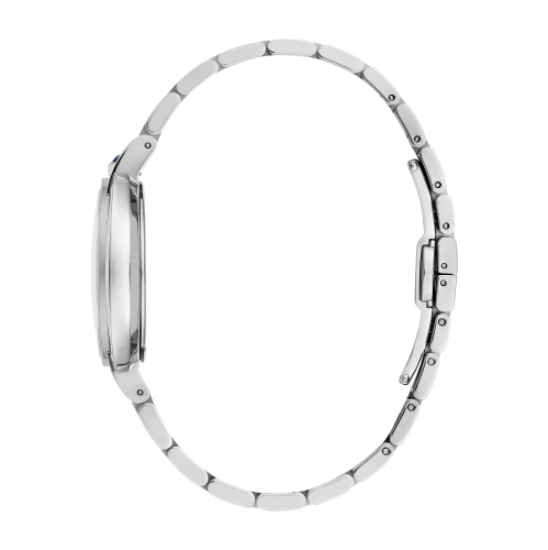 Bulova Ladies Rubaiyat Quartz Watch 28.8mm Silver-Tone Stainless Steel Case and Bracelet with Salmon Dial