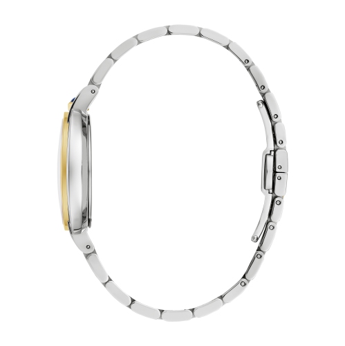 Bulova Ladies Rubaiyat Quartz Watch 28.8mm Two-Tone Stainless Steel Case and Bracelet with Silver-White Dial