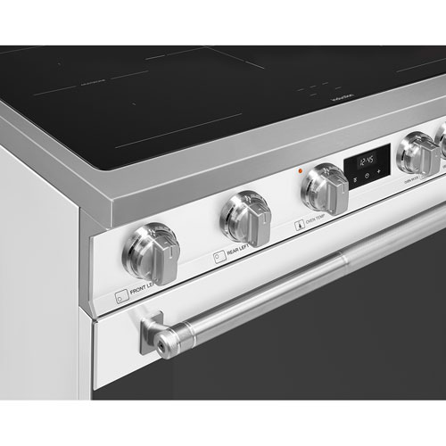 Smeg 36" 4.6 Cu Ft True Convection 5-Element Freestanding Induction Range - White - Only at Best Buy