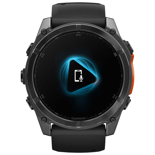 Montre intelligente multisport Bluetooth AMOLED fēnix 8 de 51 mm de Garmin - Noir/Gris ardoise
