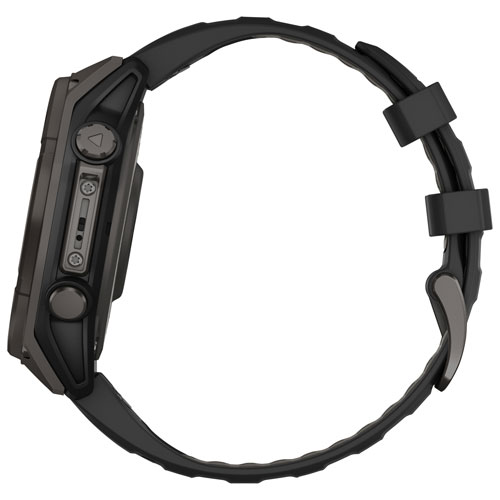 Garmin fēnix 8 47mm Sapphire Solar Bluetooth Multisport Smartwatch - Black/Carbon Grey