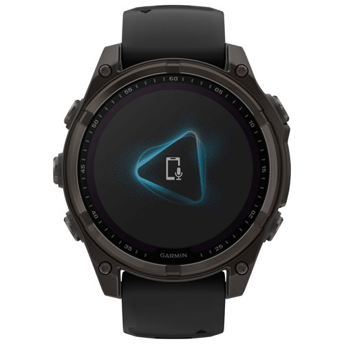 Garmin fēnix 8 47mm Sapphire Solar Bluetooth Multisport Smartwatch - Black/Carbon Grey